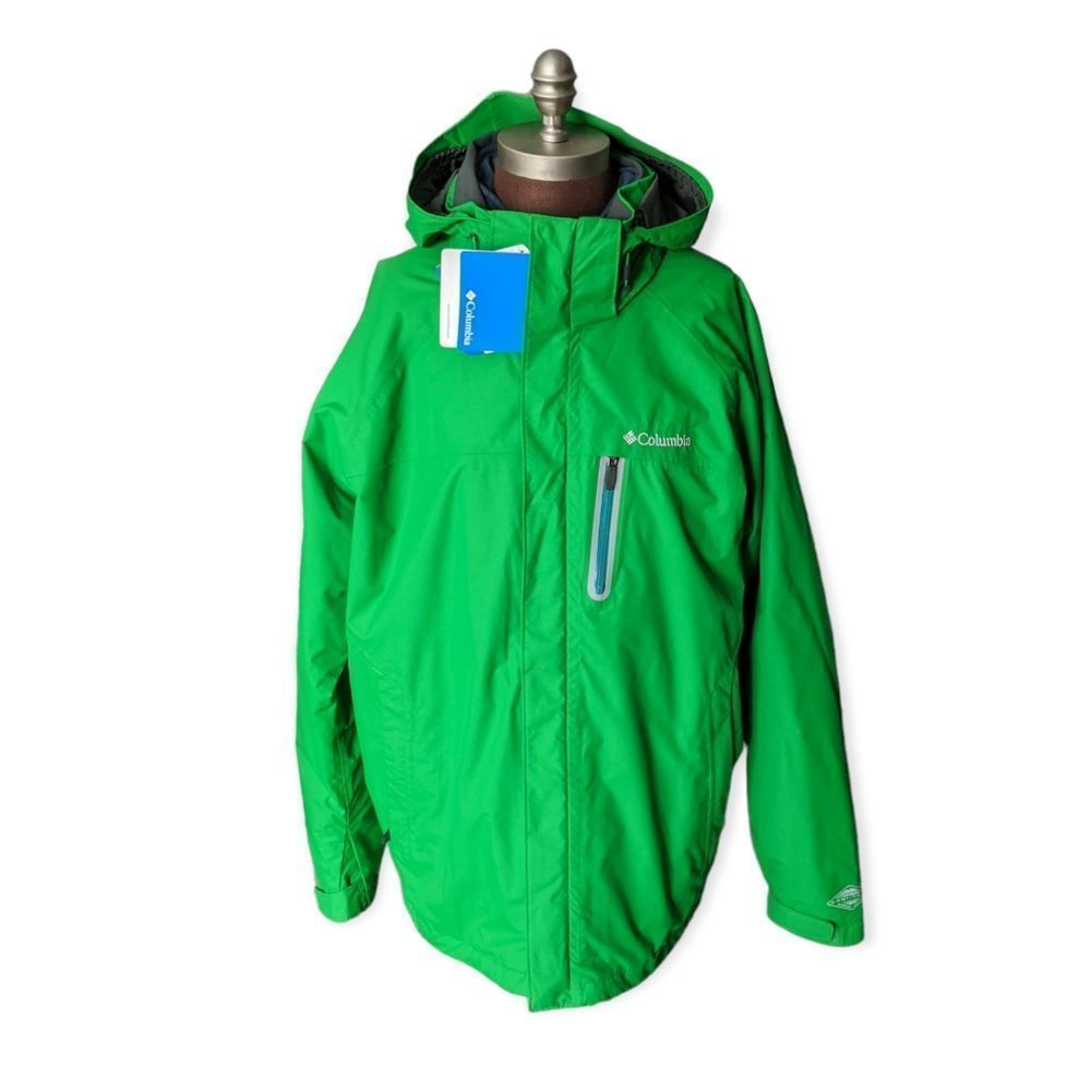 NWT Columbia Shred Launcher Jacket Omni Shield Lime Green Size XL